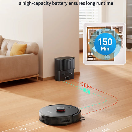 Laresar L20 Robot Vacuum Cleaner with 5000Pa Suction, LDS Navigation, Auto-Empty Station, Smart APP Control for Floors and Carpets