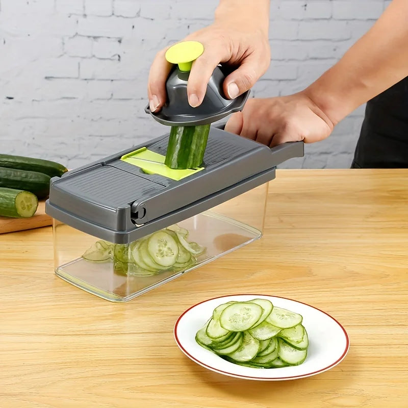 14/16 in 1 tritatutto per verdure multifunzionale cipolla patate tritatutto griglia alimentare grattugia per uso alimentare affettatrice per verdure da cucina Dicer