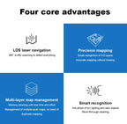 (codice promozionale: AEGG66)  Aspirapolvere robot ibrido Liectroux X6,navigazione laser Lidar,6500 pa,mappa multi-piano,pulizia a umido a forma di Y,zona vietata APP,area selettiva,riprendi punto di interruzione