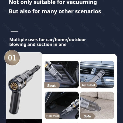CENRR 998000 Aspirapolvere per auto PA Potente aspirapolvere portatile senza fili per accessori per auto robot pulitore per auto