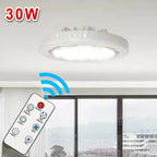 Ventilatore da soffitto estivo da 30W con luce, attacco E27, lampada LED con telecomando, velocità del vento regolabile, silenzioso per uso domestico
