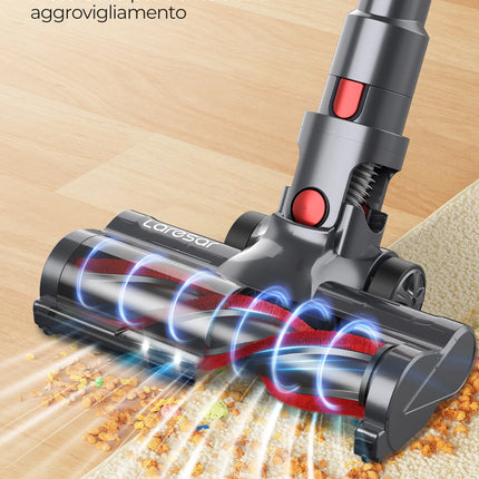 Laresar V8 Aspirapolvere portatile senza fili per auto 48000PA 500W 60 minuti Dispositivo per la casa Batteria rimovibile senza spazzole Motore