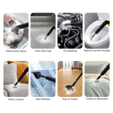 Portable High-Pressure Steam Cleaner, Powerful High-Temperature Steam Jet for Cleaning Kitchens, Bathrooms, and Cars