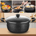 Maifan Stone Soup Pot universal mit Deckel zwei Ohren Antihaft-Kochtopf für den Hausgebrauch Gas-Induktionsherd
