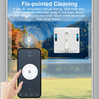 ABIR WD9 Fensterputzroboter, 4-Wege-Wassersprühfunktion, schwimmende Schaber-Technologie, Lasersensor, 9000PA Saugkraft, intelligente Speicherfunktion