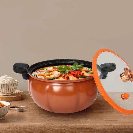 Pressure Cooker Micro, Corrosion Resistant, Fast Cooking, Safe to Use, Easy to Clean, Pumpkin Shaped Pressure Cooker