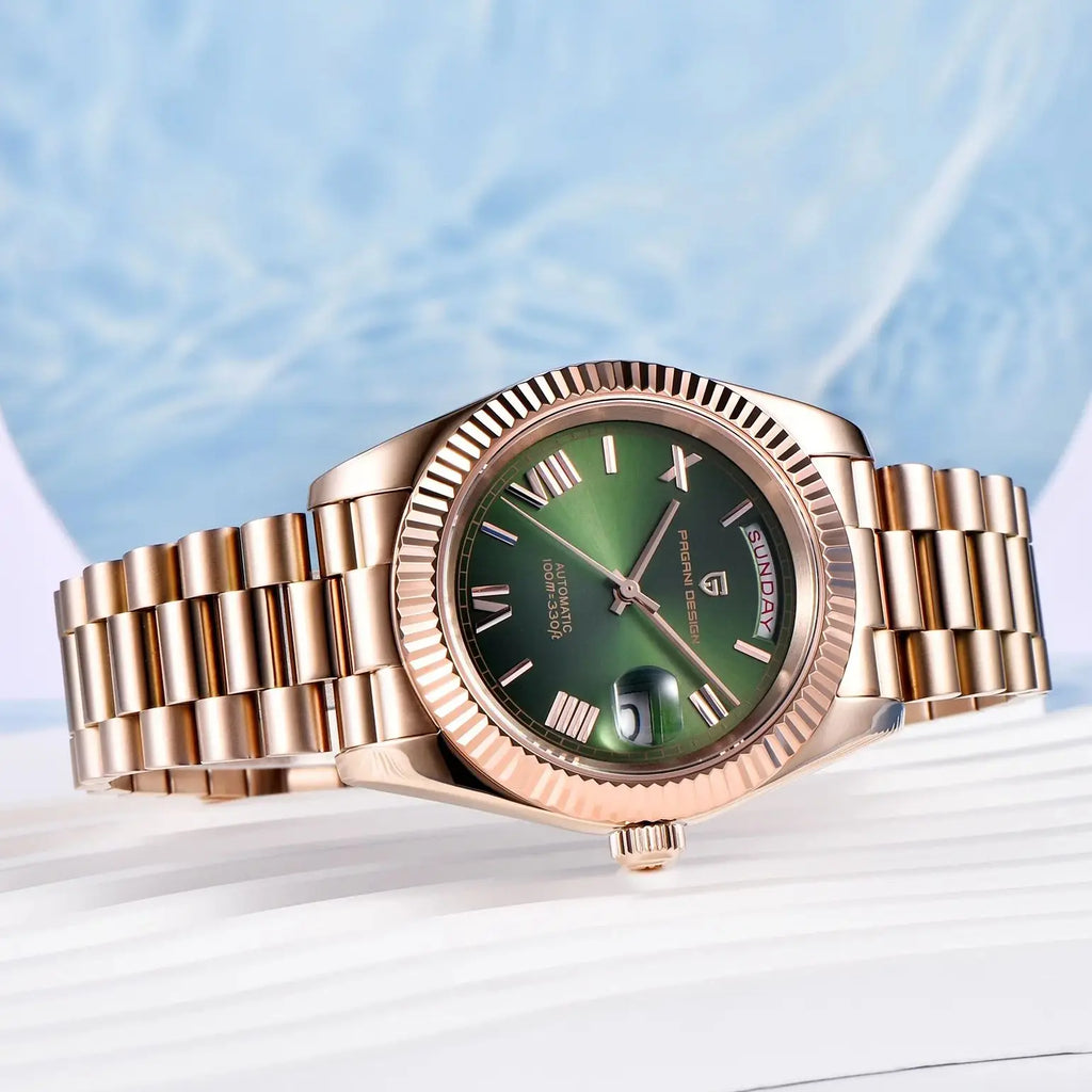 2026 Nuovo PAGANI DESIGN Oro rosa DD40 Orologio automatico di lusso da uomo Orologi da polso meccanici da uomo Giappone NH36A AR Vetro zaffiro