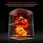 Friggitrice Aria 12L con Display LED Touch Timer 60 Min e Ricette Preimpostate