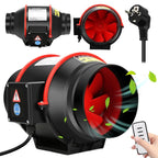 Ventilatore per condotto regolabile da 100 mm, ventilatore da incasso, aspiratore silenzioso da 310 m³/h con telecomando per bagno, toilette, cucina, serra, tenda, garage
