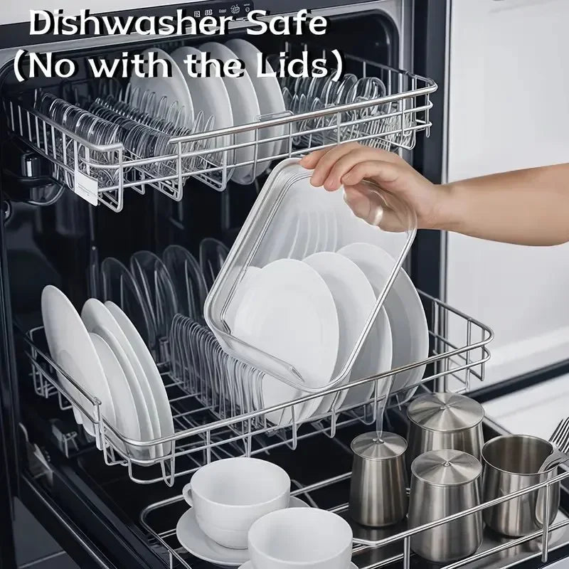 16-teiliges Frischhaltedosen-Set aus Glas (12+4) mit luftdichten Deckeln, auslaufsichere Glasbehälter für Lebensmittel, gefrier-, mikrowellen- und spülmaschinenfest, Frischhaltedosen-Set für Mittagessen, Obst, Reste und