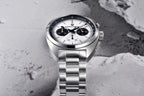 PAGANI DESIGN Orologio da polso al quarzo uomo Retro Panda Cronografo Vetro zaffiro