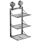 Ventosa multistrato Cucina Rastrelliere per verdure Frutta Parete angolare Vassoio per frutta Scaffale da cucina rimovibile Utensili senza trapano