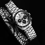 PAGANI DESIGN Herren-Armbanduhr mit Meteoritenzifferblatt, luxuriöse Quarzuhr, Sport-Chronograph, wasserdicht, mit AR-Saphirglas.