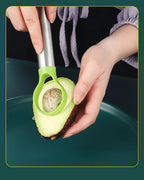 2-in-1 Avocado-Messer aus Edelstahl, Avocado-Schneider, Kiwi-Schälmesser, Salatschneider, Schäler, Küchen-Gadgets, Obst- und Gemüsewerkzeuge