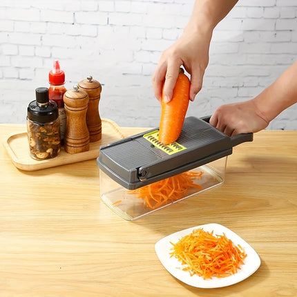 14/16 in 1 Tritaverdure Multifunzionale, per Cipolle e Patate, Grattugia per Alimenti, Affettatrice per Verdure da Cucina, Dicer