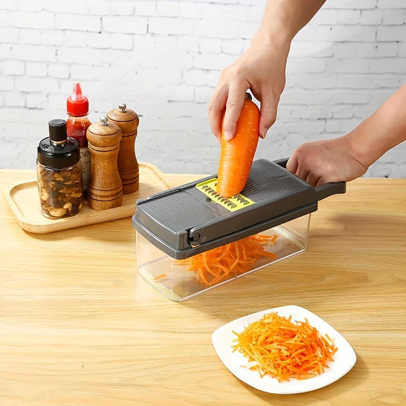 14/16 in 1 tritatutto per verdure multifunzionale cipolla patate tritatutto griglia alimentare grattugia per uso alimentare affettatrice per verdure da cucina Dicer