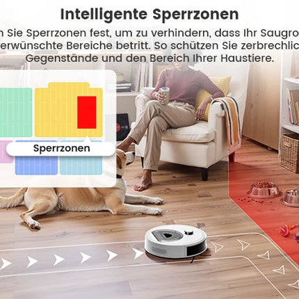 LEFANT M330 Pro M330S Robot Vacuum Cleaner with Mapping, dToF Navigation, PSD Obstacle Avoidance System, 5000Pa Suction, Alexa/APP/WiFi