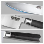 Professionelles 10-teiliges Küchenmesser-Set Chefmesser Tranchiermesser Hochkohlenstoffstahl Superscharfer Holzgriff Geschenkbox