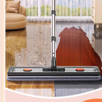 Set Mocio Piatto Mani Libere JOYBOS 40cm con Secchio, Lavapavimenti Rotante, Microfibra Lavabile per Bagno, Toilette e Casa