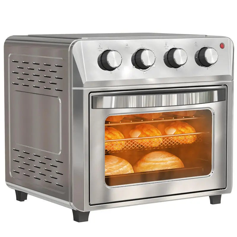 Mini Forno con Funzione di Frittura ad Aria Calda, 1600W, Timer 60 Min