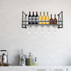 Scaffale portaoggetti a parete in metallo, portabottiglie da Bar, supporto per cucina ristorante bagno