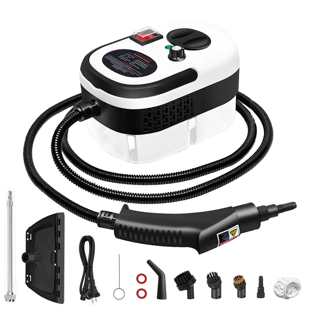 Podofo Tragbarer Dampfreiniger 2500W, Hochtemperatur-Dampfgerät für Klimaanlagen, Dunstabzugshauben und Autos, mit 1,2L Tank