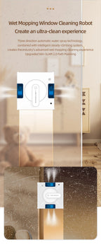 Liectroux YW509 Fensterputzroboter, 4-Wege-Wassersprühsystem, Fensterputzroboter für Glasböden, Glaswände, Fensterstaubsauger, intelligente Navigation, dreifaches Sicherheitssystem