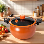 Antihaft-Schnellkochtopf, antihaftbeschichtet, mit transparentem Deckel zum Kochen von Suppe, für zu Hause, Induktionsherde