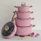 Set di Pentole per Latte in Lega di Alluminio con Rivestimento Ceramico, Set di Pentole Antiaderenti in Granito per Uso Domestico