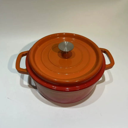 Household Soup Pot Enamelled Pot with Lid Ceramic Enamel Heat-Resistant Two-Ear Non-Stick Pot Gas Induction Cooker Kitchen Utensils