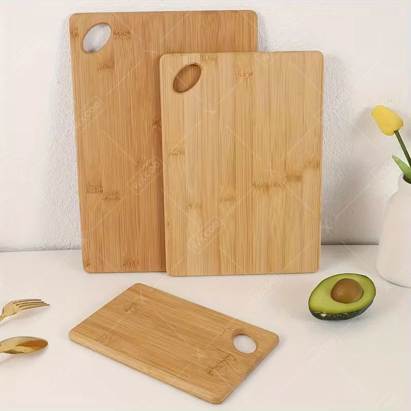 3-teiliges Bambus-Schneidebrett-Set, dicke Mehrzweck-Schneidebretter für Fleisch, Gemüse, Obst, Küchen-Schneidebrett aus Bambusholz
