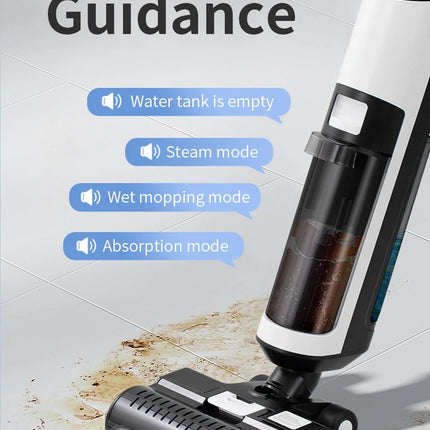 Cordless Handheld Vacuum Cleaner Robot Wet and Dry Cleaning RL9Max 14000pa Super Strong Suction Self-heating Brush 4000mAh Battery
