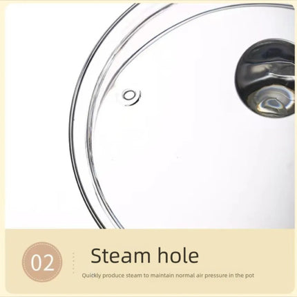 1350/1900 ml Ciotola per zuppa in vetro borosilicato alto con manico, pentola in vetro resistente al calore con coperchio, pentola trasparente