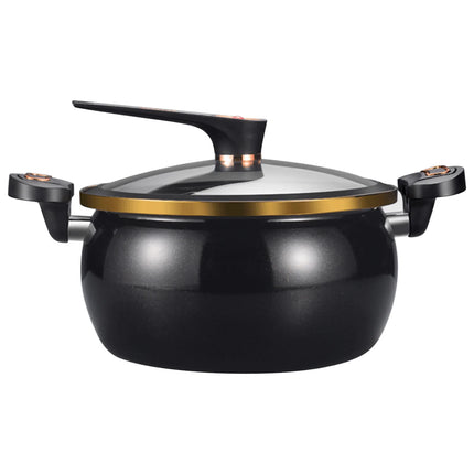 1 piece micro pressure pot, best enamel used, new stew pot that cooks food faster, safe pressure soup pot
