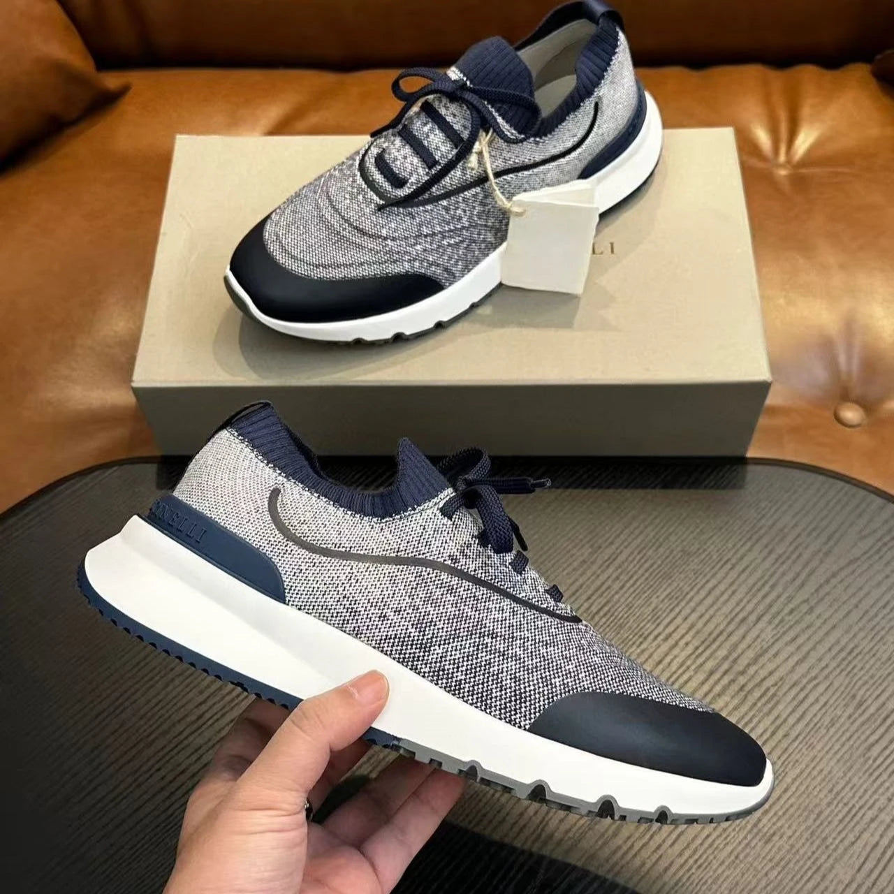 Herren-Sneaker Casual 2026, atmungsaktiv und bequem, Slip-On-Modell