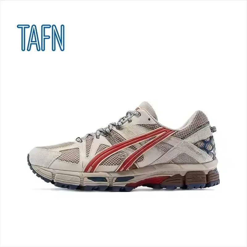 Scarpe stile retrò atletico con suola segmentata antiscivolo, adatte per jogging, attività all'aperto, uscite casual e fitness per adulti.