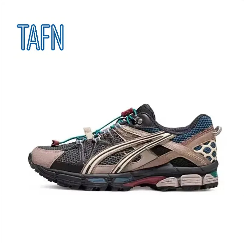 Retro-Sportschuhe mit segmentierter, rutschfester Sohle, geeignet für Jogging, Outdoor-Aktivitäten, Freizeit und Fitness für Erwachsene.