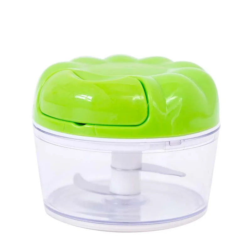 Mini Multifunktionsmixer, Knoblauchhacker, Lebensmittel- und Gemüseschneider, manueller Fleischwolf, Knoblauchpresse für die Küche