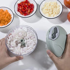 Manuelle Fleischwolf 500/900ML, Knoblauchhacker, Knoblauchpresse, Gemüseschneider und Zwiebelschneider, Küchenzubehör