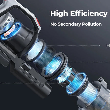 500W 38000PA Cordless Vacuum Cleaner Portable Smart Home Appliance 55 Min Run Time Removable Battery Wireless