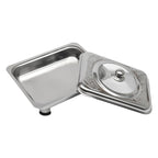 4/8 Stück Chafer-Pfannen-Buffet-Servierbehälter mit Deckel, rechteckiger Speisenwärmer-Pfannen-Servierbehälter