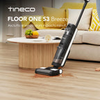 Tineco Floor One S3 Breeze Kabelloser Nass-/Trockensauger mit Wischfunktion, selbstreinigend, intelligentes Haushaltsgerät