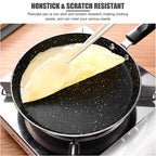 Set mit 3 antihaftbeschichteten Pfannen für Zuhause, 6, 8, 10 Zoll, Kochgeschirr, Bratpfannen und Schmorpfannen, Kompatibel mit allen Herdarten