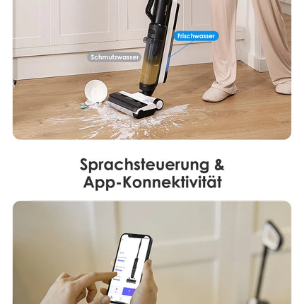 Tineco Floor One S5 Combo Smart Wet Dry Vacuum Cleaner with iLoop Technology 5-in-1 Wet Vacuum for Pet Hair Hard Floors LED Display Wi-Fi