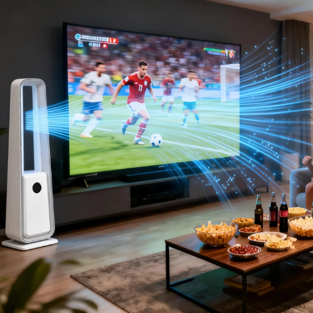 Ventilatore da tavolo ricaricabile con oscillazione, 3 velocità, USB, silenzioso, alimentato a batteria Bianco Verde