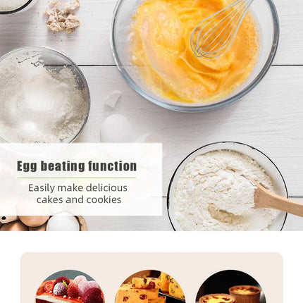 Four-in-one immersion blender, stainless steel immersion blender, turbine rotation system suitable for meat, vegetables, etc.