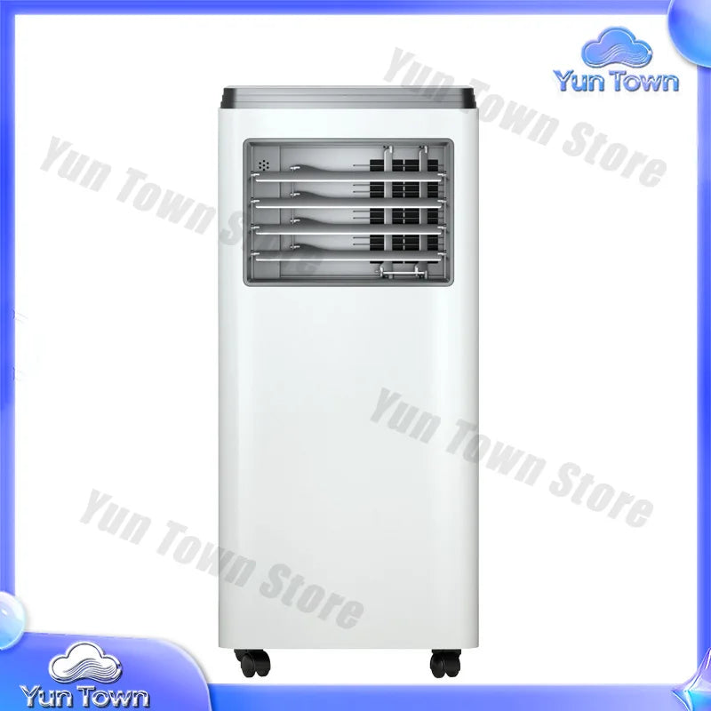 Condizionatore d'aria portatile all-in-one senza unità esterna, senza installazione, per cucina e uso domestico, piccolo e compatto.