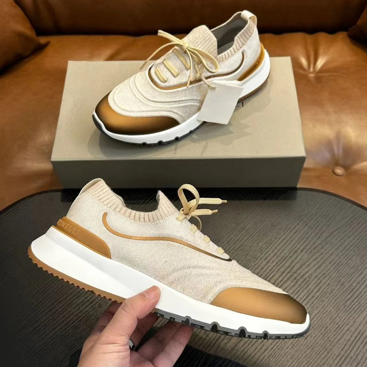 Herren-Sneaker Casual 2026, atmungsaktiv und bequem, Slip-On-Modell