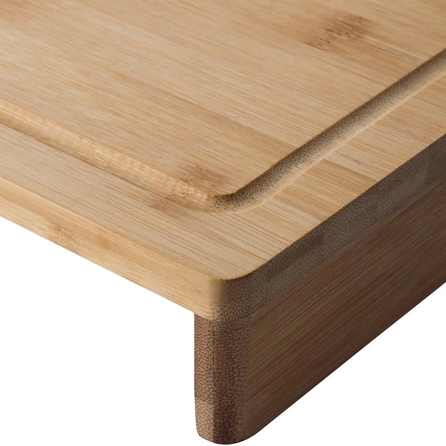 Tagliere in bambù ecologico senza allergeni per cucina e bar con bordo pratico