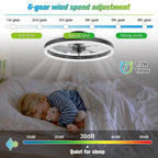 Plafoniera a LED semplice con ventilatore a soffitto Telecomando Acrilico Intelligenza Soggiorno Luce Illuminazione da cucina Ventilatore moderno